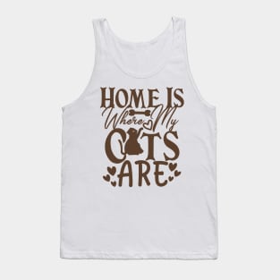 Home is where my cats are Tank Top